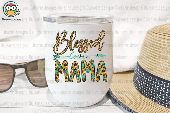 Blessed mama t-shirt design