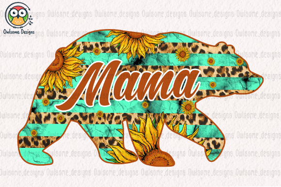 Mama bear t-shirt design