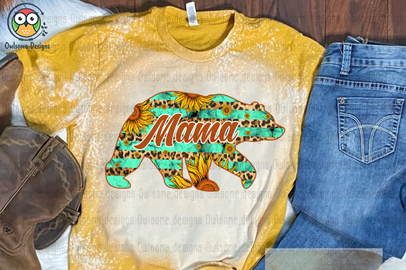 Mama bear t-shirt design