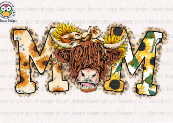 Mom Cow t-shirt design