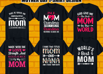 Mother's Day t shirt world greatest grandma wife T-shirt mom tshirt Red