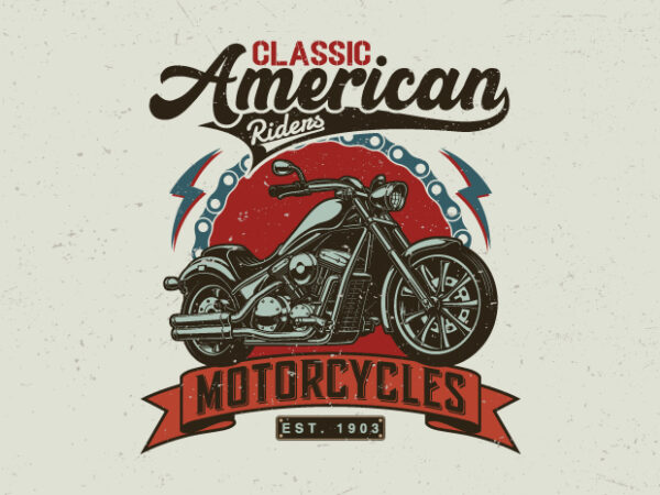 Motorcycle t-shirt design, motorcycle vintage graphics