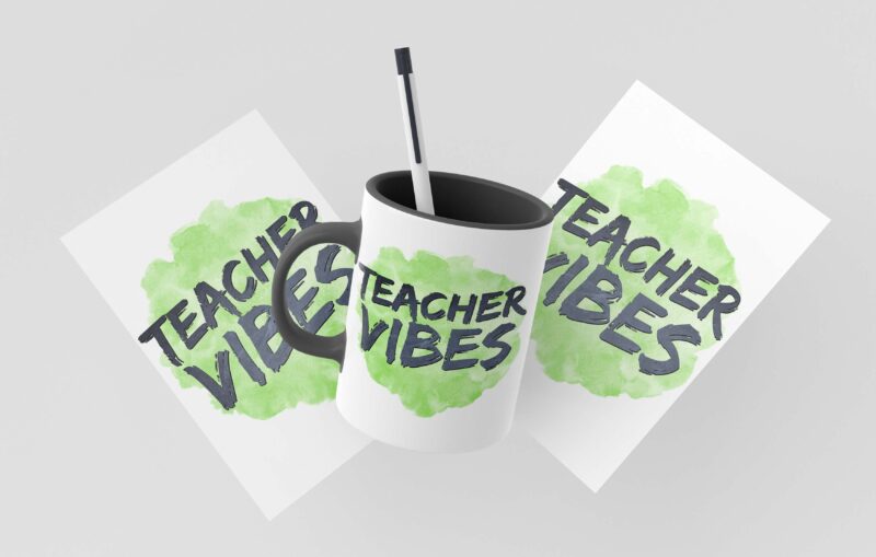 Teacher Vibes Teachers Day Tshirt Design