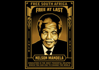 Nelson Mandela T shirt vector artwork
