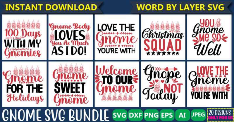 Gnome SVG Bundle, 20 svg vector t-shirt design bundle,Gnomies svg, Gnomes svg, Gnome dxf, Gnome png, Gnome eps, Gnome vector, Gnome cut files, Nordic Gnome Svg,Gnome SVG Bundle Camping SVG