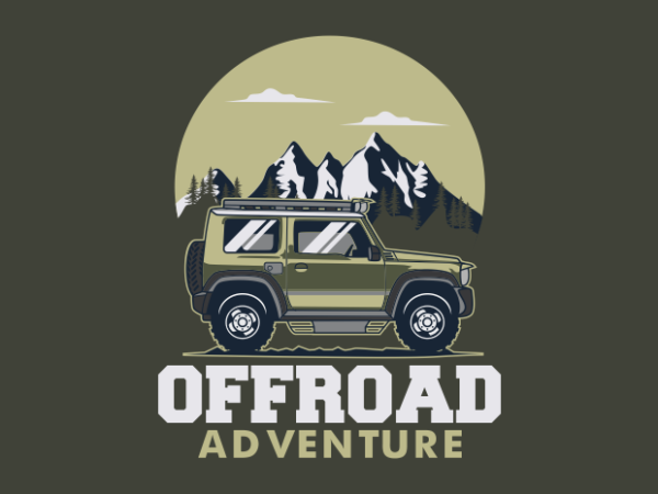 Offroad adventure t shirt design online