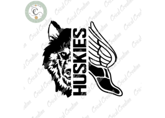 Trending gifts, Huskies ,Track And Field Diy Crafts, Cut File Sports Svg Files For Cricut, Track Shirt Huskie Silhouette Files, Trending Cameo Htv Prints