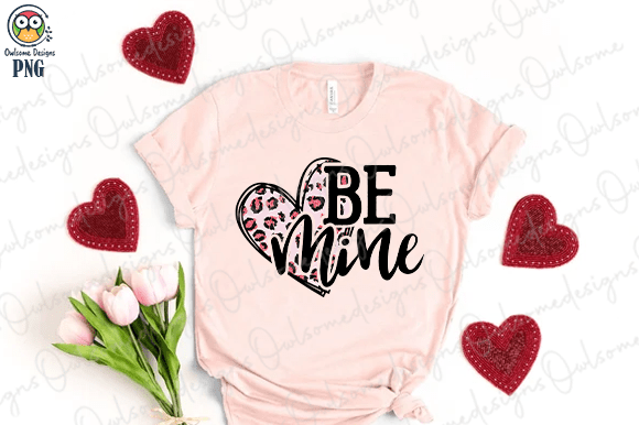 Be mine heart t-shirt design