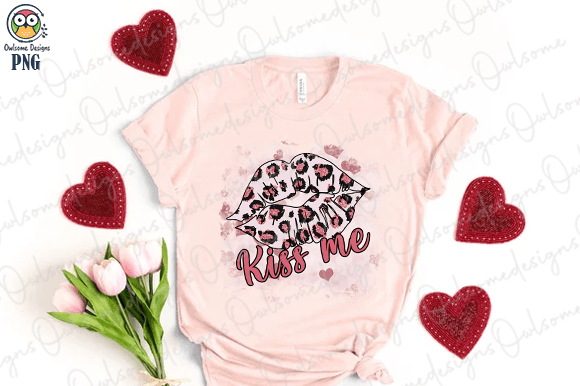 Kiss me t-shirt design