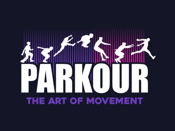 Parkour the art t shirt illustration