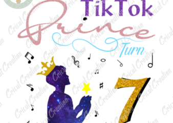 Tiktok Trends , TikTok Prince turn to 7 png Diy Crafts, Little Boy png Files , Tiktok Prince Silhouette Files, Trending Cameo Htv Prints