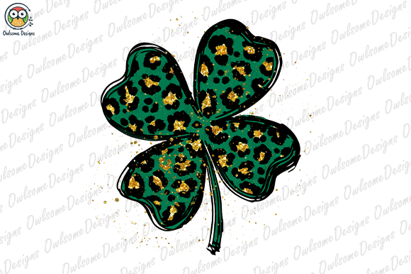 Patrick’s day lucky leopard t-shirt design