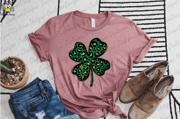 Patrick’s Day Lucky Leopard T-shirt design