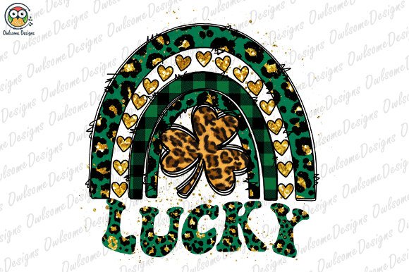 Lucky four-leaf clover t-shirt design