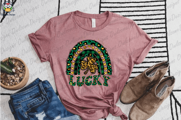 Lucky four-leaf clover t-shirt design