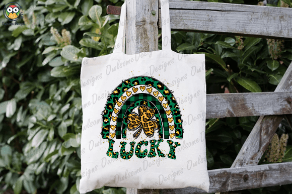 Lucky four-leaf clover t-shirt design