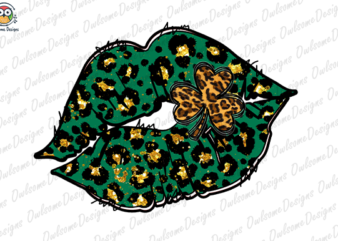 St. Patricks Day Lips T-shirt design