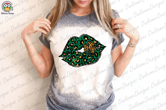 St. Patricks Day Lips T-shirt design