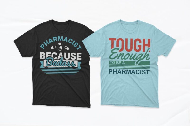 Pharmacist T-shirt Designs Bundle, Pharmacy graphic design for t shirt