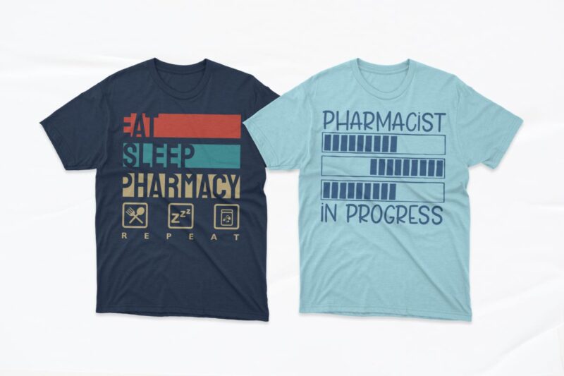 Pharmacist T-shirt Designs Bundle, Pharmacy graphic design for t shirt