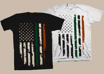 Irish American Flag svg, Irish american flag png, Irish american flag t shirt Design for sale