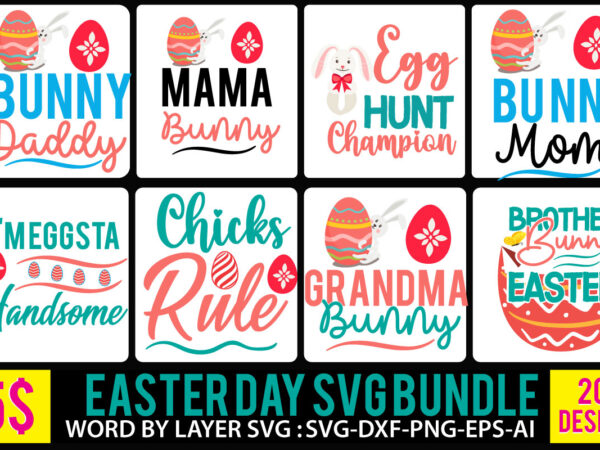 Easter day t shirt design bundle,easter day svg bundle, easter vector tshirt design, easter day svg cut file bundle