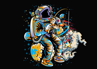 astronaut Fishing T Shirt Vector T Shirt Design ,Space war commercial use t-shirt design,astronaut T Shirt Design,astronaut T Shir Design Bundle, astronaut Vector tShirt Design, Space Illustation T Shirt Design,Space