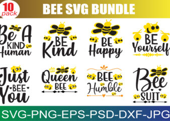 Bee SVG Bundle, Bee Kind Svg, Bee Happpy Svg, Bee Svg, Bee Sayings Svg, Bee Trails Svg, Bee Quote Svg, Bee Wreath Svg, Cut Files for Cricut