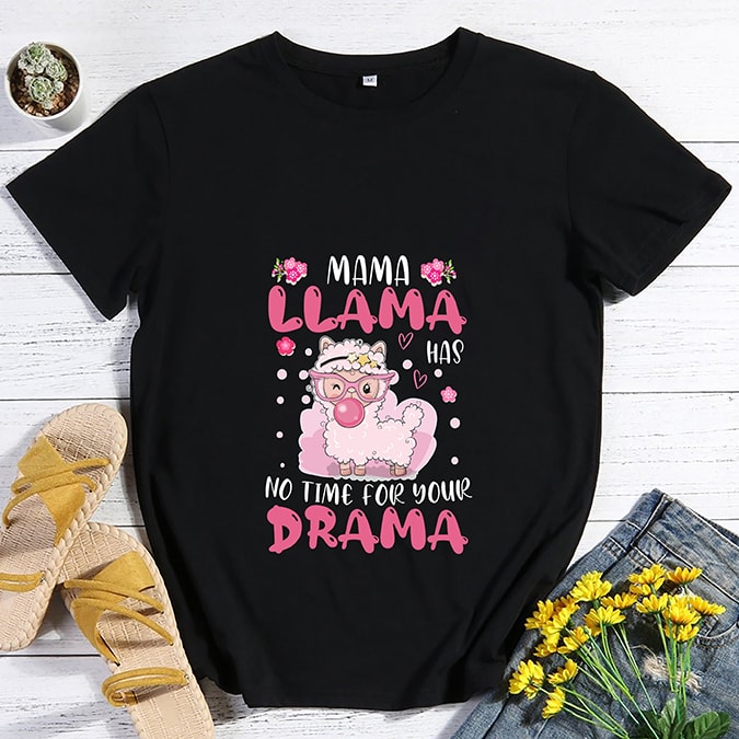 Funny mama llama shirt drama llama llama mama Llama gift llama love Mama Llama shirt mama llama t-shirt womens llama shirt