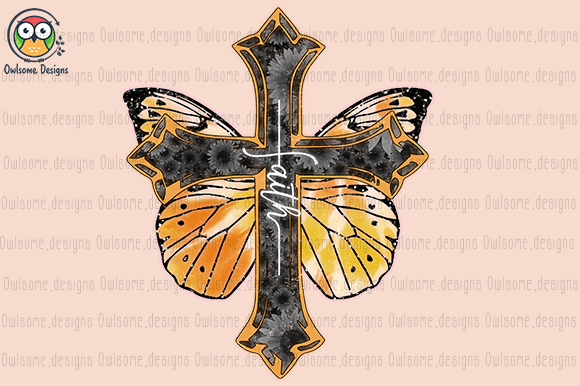 Butterfly faith t-shirt design
