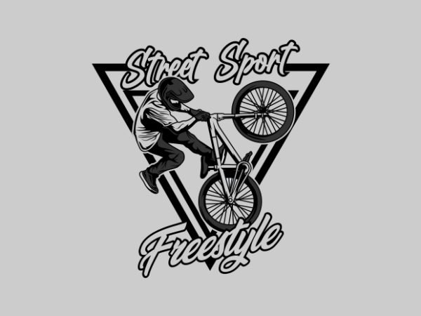 Street sport freestyle t shirt template vector