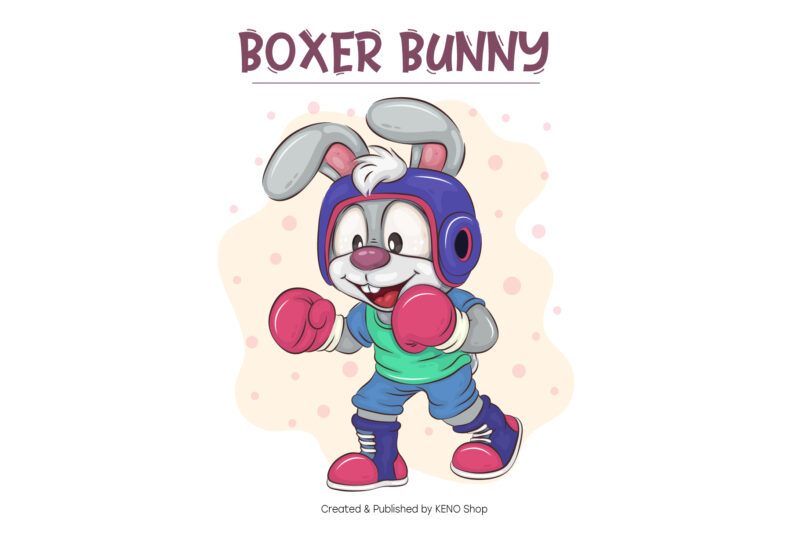 Set of Cartoon Bunny Image_03. T-Shirt.