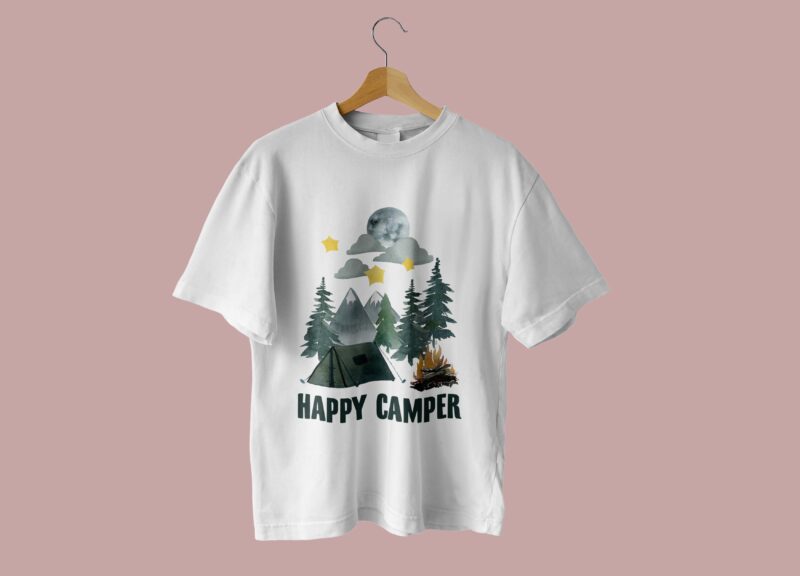 Camping Wildlife Tshirt Design