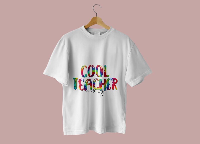 Cool Teacher Vibes Teachers Day Tshirt Design