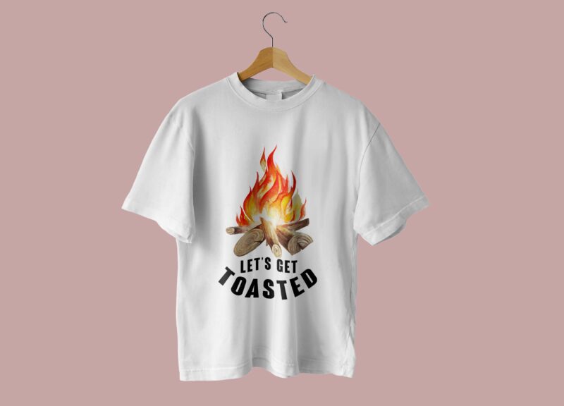Campfire Camping Quotes Tshirt Design