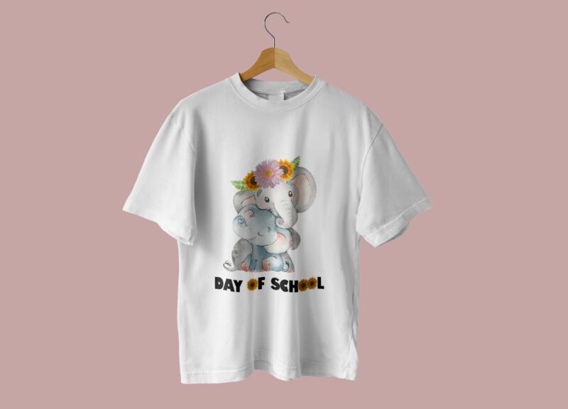Day Of School Sunflower Tshirt Design