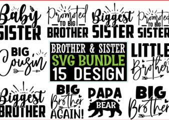 Brother AND Sister SVG Design Bundle