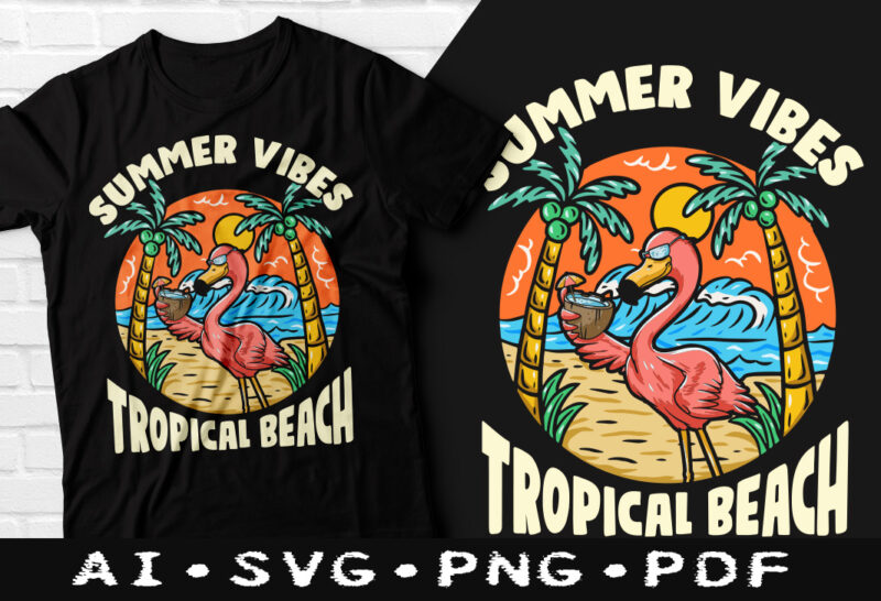 Summer vibes tropical beach t-shirt design, Summer vibes tropical beach SVG, Summer shirt, Tropical beach tshirt, funny Summer Beach tshirt, Summer tropical beach sweatshirts