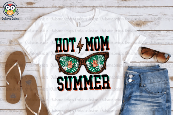 Hot Mom Summer t-shirt design