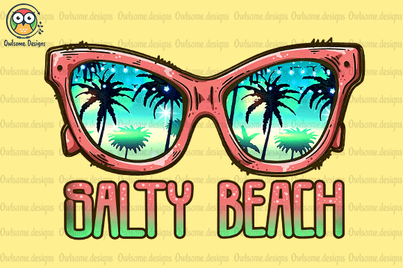 Summer salty beach t-shirt design
