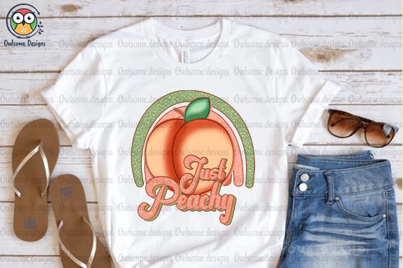 Summer Just Peachy t-shirt design