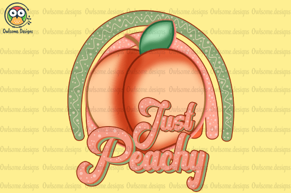 Summer just peachy t-shirt design