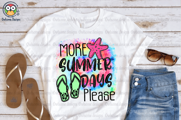 More Summer Days t-shirt design