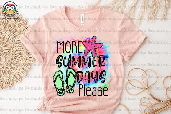 More Summer Days t-shirt design