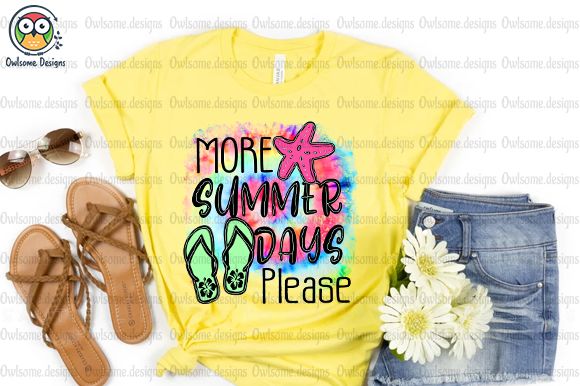 More Summer Days t-shirt design