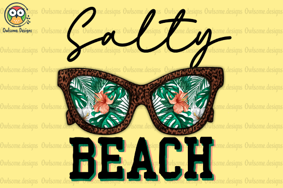 Summer salty beach t-shirt design