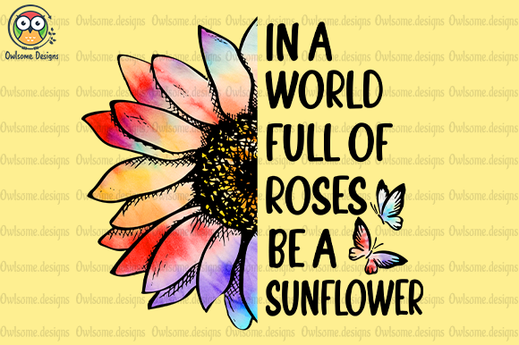Be a sunflower t-shirt design