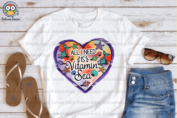 All You Need Is Vitamin Sea t-shirt design