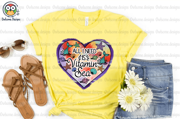 All You Need Is Vitamin Sea t-shirt design