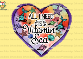 All You Need Is Vitamin Sea t-shirt design